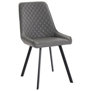 Стул Prestol Клод Темно-серый Экокожа