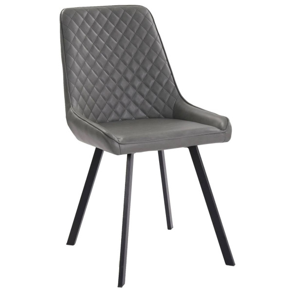 Стілець Prestol Клод Темно-сірий Екошкіра-0