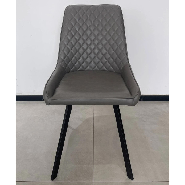 Стілець Prestol Клод Темно-сірий Екошкіра-2