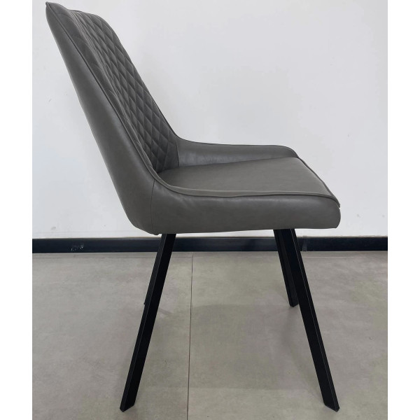 Стілець Prestol Клод Темно-сірий Екошкіра-3