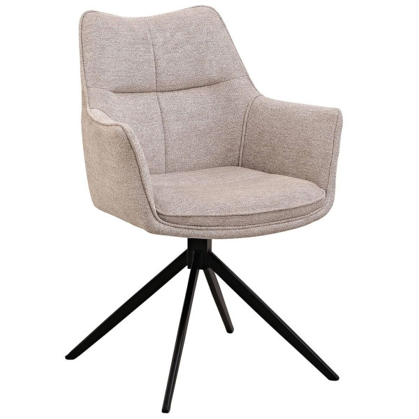 Стілець поворотний Prestol Міро Кремовий-0