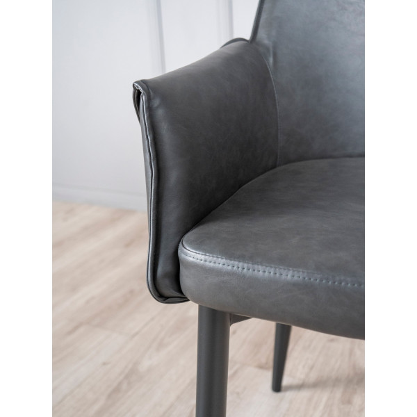 Стул Prestol Моби Темно-серый Экокожа-5