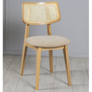 Стілець Prestol Пепе Cane Дуб/беж