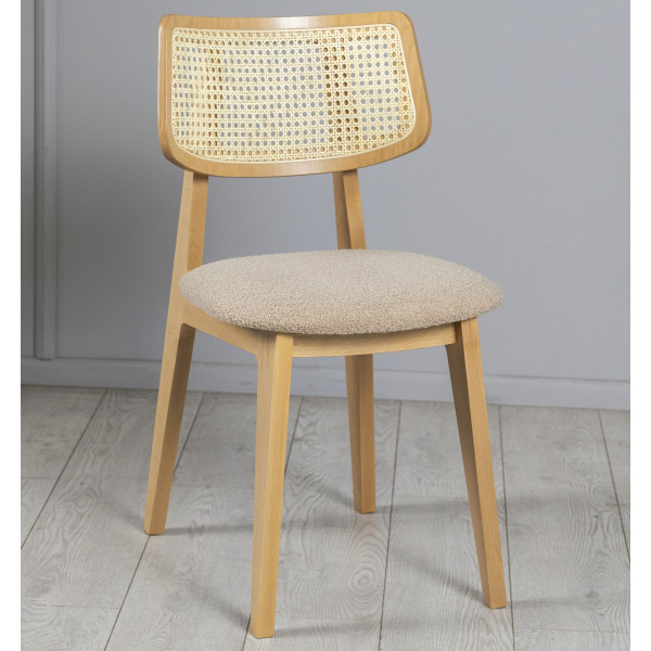 Стілець Prestol Пепе Cane Дуб/беж-0