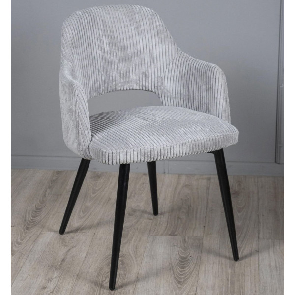 Стул Prestol Ронда Светло-серый вельвет-0