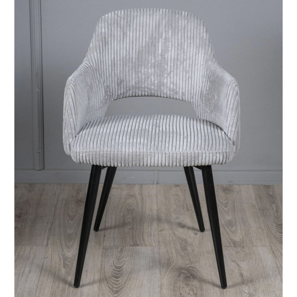 Стул Prestol Ронда Светло-серый вельвет-2