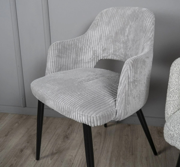 Стул Prestol Ронда Светло-серый вельвет-5