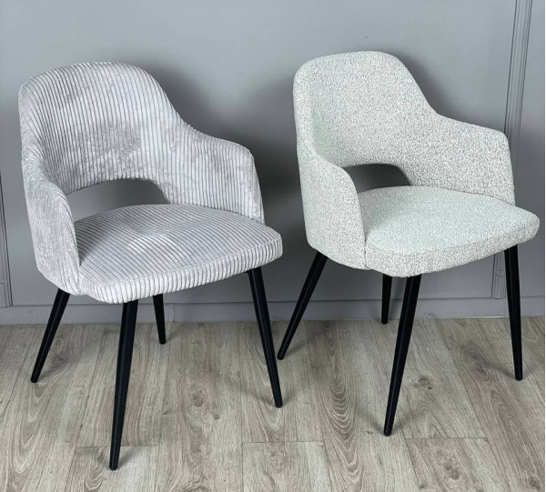 Стул Prestol Ронда Светло-серый вельвет-3