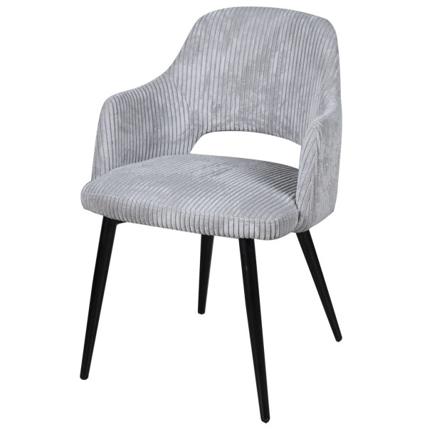 Стул Prestol Ронда Светло-серый вельвет-7