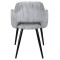 Стул Prestol Ронда Светло-серый вельвет-10-thumb