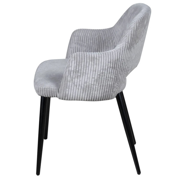 Стул Prestol Ронда Светло-серый вельвет-8