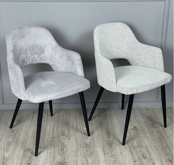 Стілець Prestol Ронда Світло-сірий Букле-3