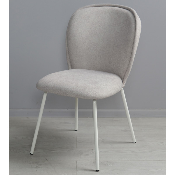 Стілець Prestol Симпл Світло-сірий/білий-1