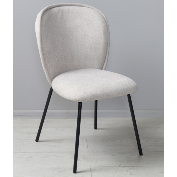 Стул Prestol Симпл Светло-серый/черный-0