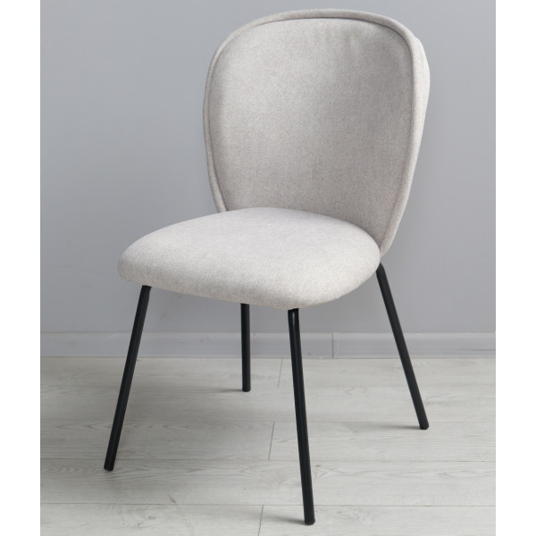 Стул Prestol Симпл Светло-серый/черный-1