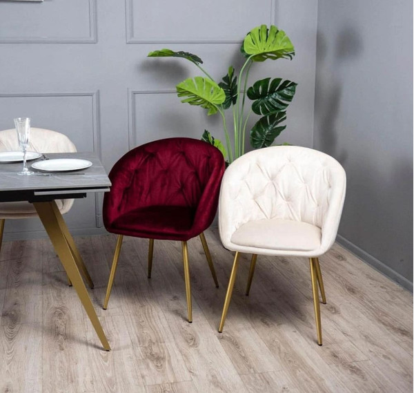 Стул Prestol Юник Светло-бежевый Велюр-2