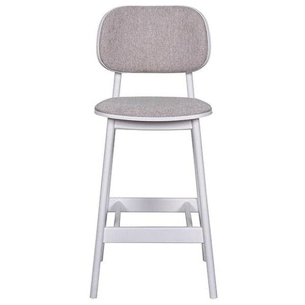 Полубарный стул Prestol Крис Белый-бежевый-1