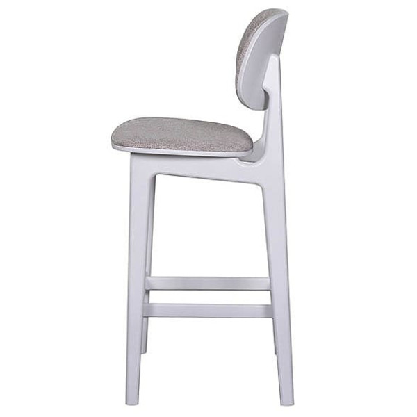 Полубарный стул Prestol Крис Белый-бежевый-3