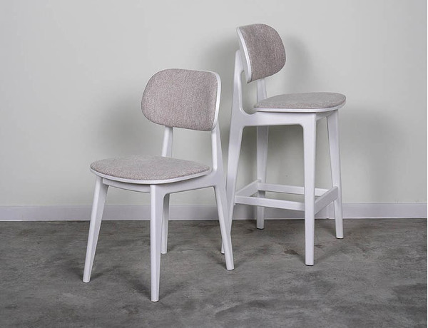 Полубарный стул Prestol Крис Белый-бежевый-6