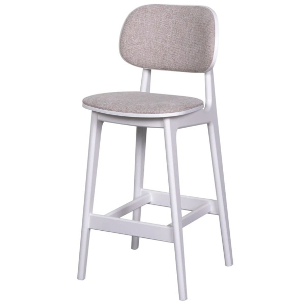 Полубарный стул Prestol Крис Белый-бежевый-2