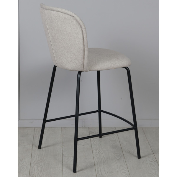 Напівбарний стілець Prestol Симпл Світло-сірий/чорний-5