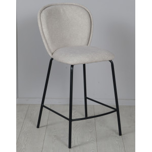 Полубарный стул Prestol Симпл Светло-серый/черный