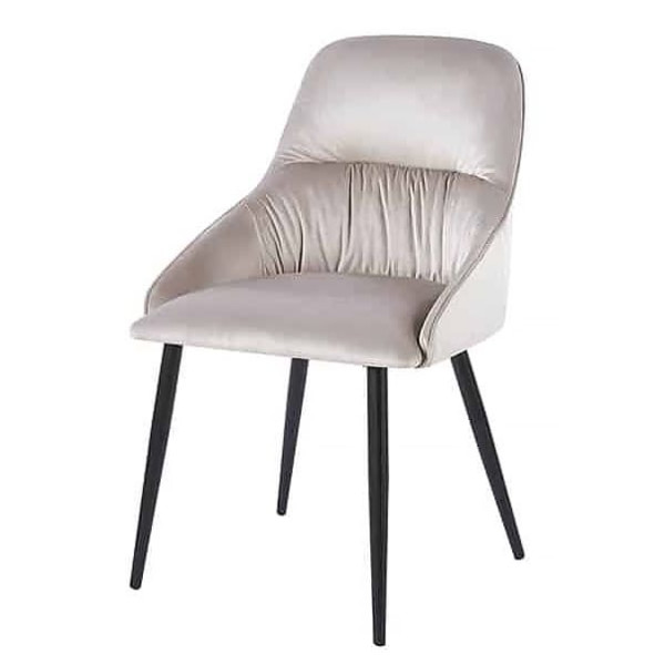 Стілець Prestol Нест Світло-бежевий тканина велюр-0