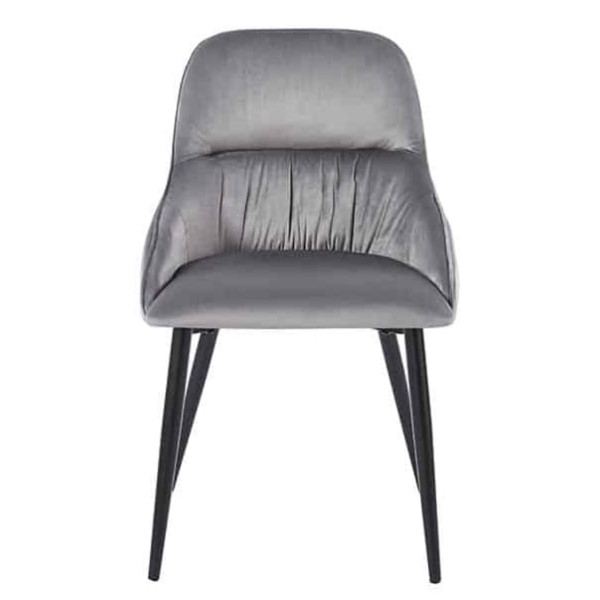 Стілець Prestol Нест Світло-сірий тканина велюр-1