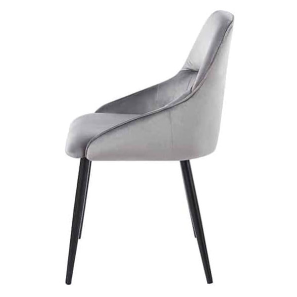 Стілець Prestol Нест Світло-сірий тканина велюр-2