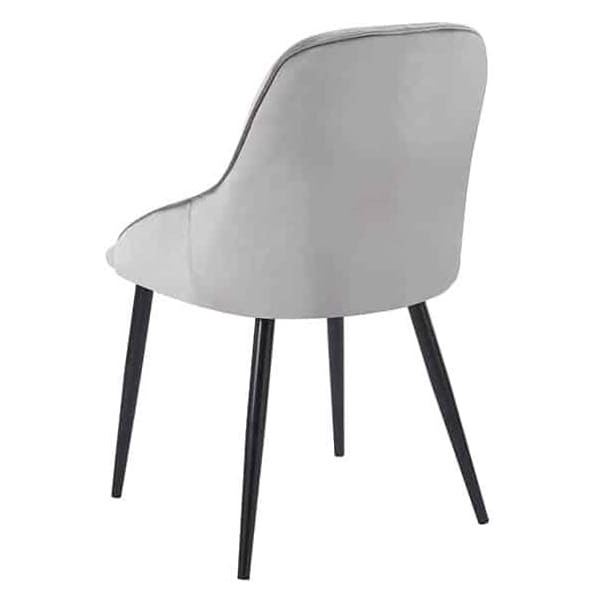 Стілець Prestol Нест Світло-сірий тканина велюр-3