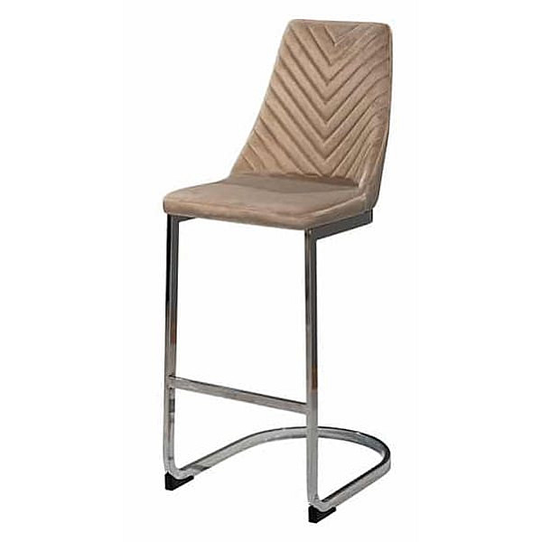 Барный стул Prestol Прайм Бежевый ткань велюр-0