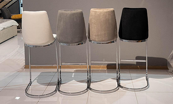 Барный стул Prestol Прайм Черный ткань велюр-11