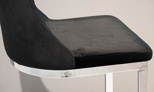 Барный стул Prestol Прайм Черный ткань велюр-6