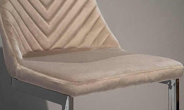 Барный стул Prestol Прайм Бежевый ткань велюр-5