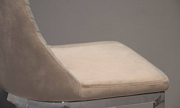 Барный стул Prestol Прайм Бежевый ткань велюр-7