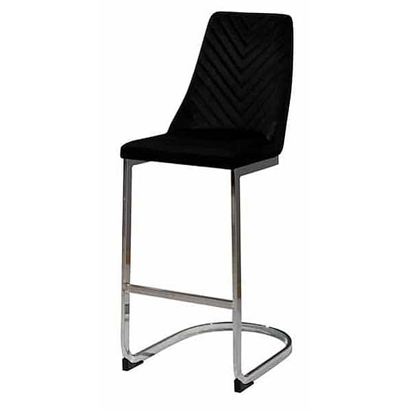 Барный стул Prestol Прайм Черный ткань велюр-0