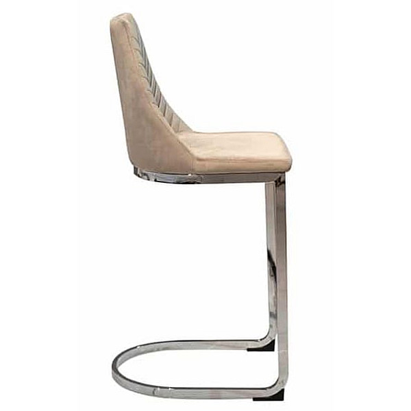 Барный стул Prestol Прайм Бежевый ткань велюр-2