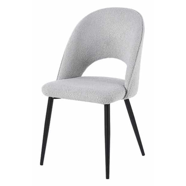 Стілець Prestol Комо Світло-сірий тканина букле-0