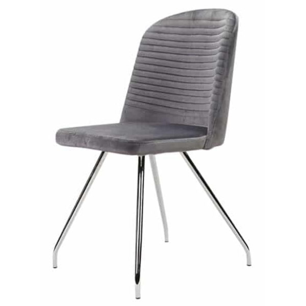 Стул Prestol Доминик Серый Велюр-7