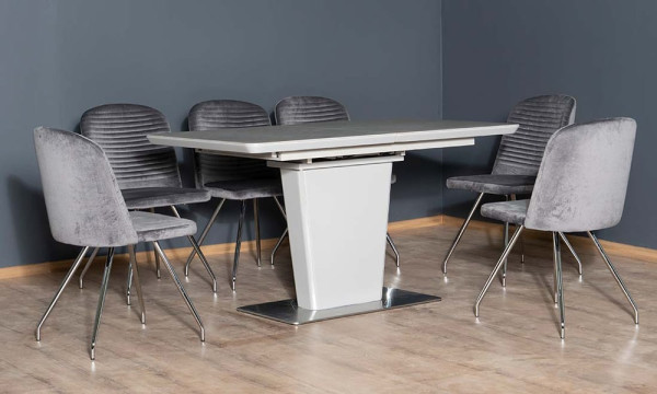 Стул Prestol Доминик Серый Велюр-4