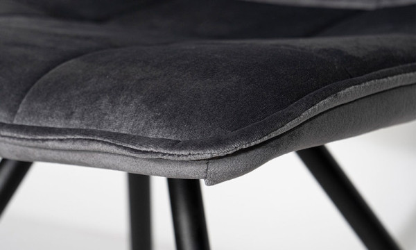 Стул Prestol Роуз Серый Велюр-6