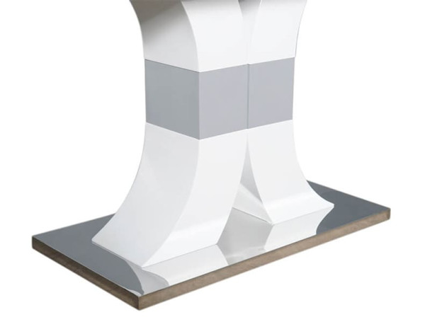 Стіл обідній Prestol КОСМО Білий Скло-4