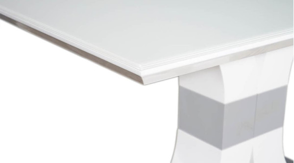 Стіл обідній Prestol КОСМО Білий Скло-3