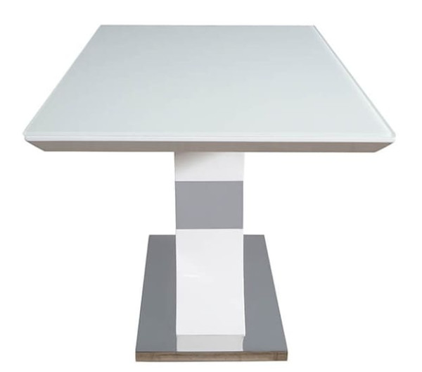 Стіл обідній Prestol КОСМО Білий Скло-2