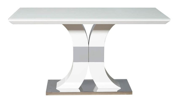 Стіл обідній Prestol КОСМО Білий Скло-1
