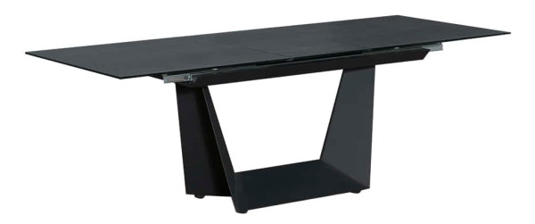 Стіл розкладний обідній Prestol АНТЕЙ Чорний Скло-1