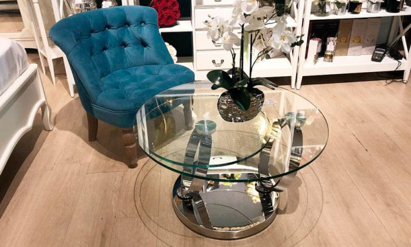 Стіл журнальний Prestol Дабл-Рінг Скло-3