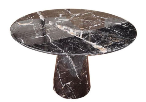 Стол обеденный Prestol БЕРГАМО Черный Мрамор-0