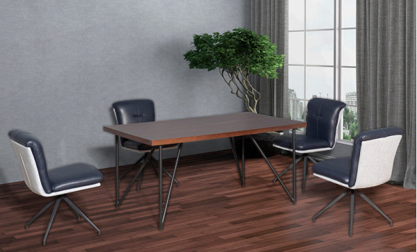 Стіл обідній Prestol ДЖОКЕР горіх МДФ-6