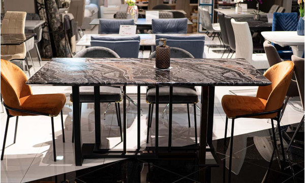 Стол обеденный Prestol Эклипс Черный Мрамор-4